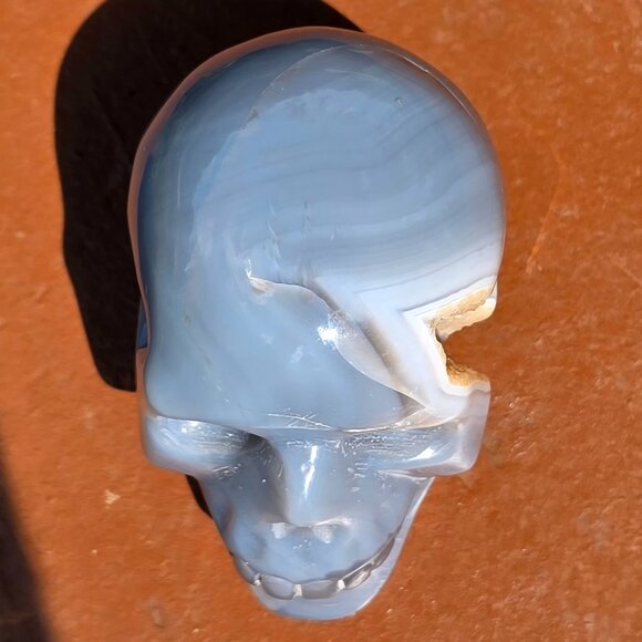 Agate Skull โ Stability โข Inner Strength โข Earth Wisdom - Picture 6 of 7